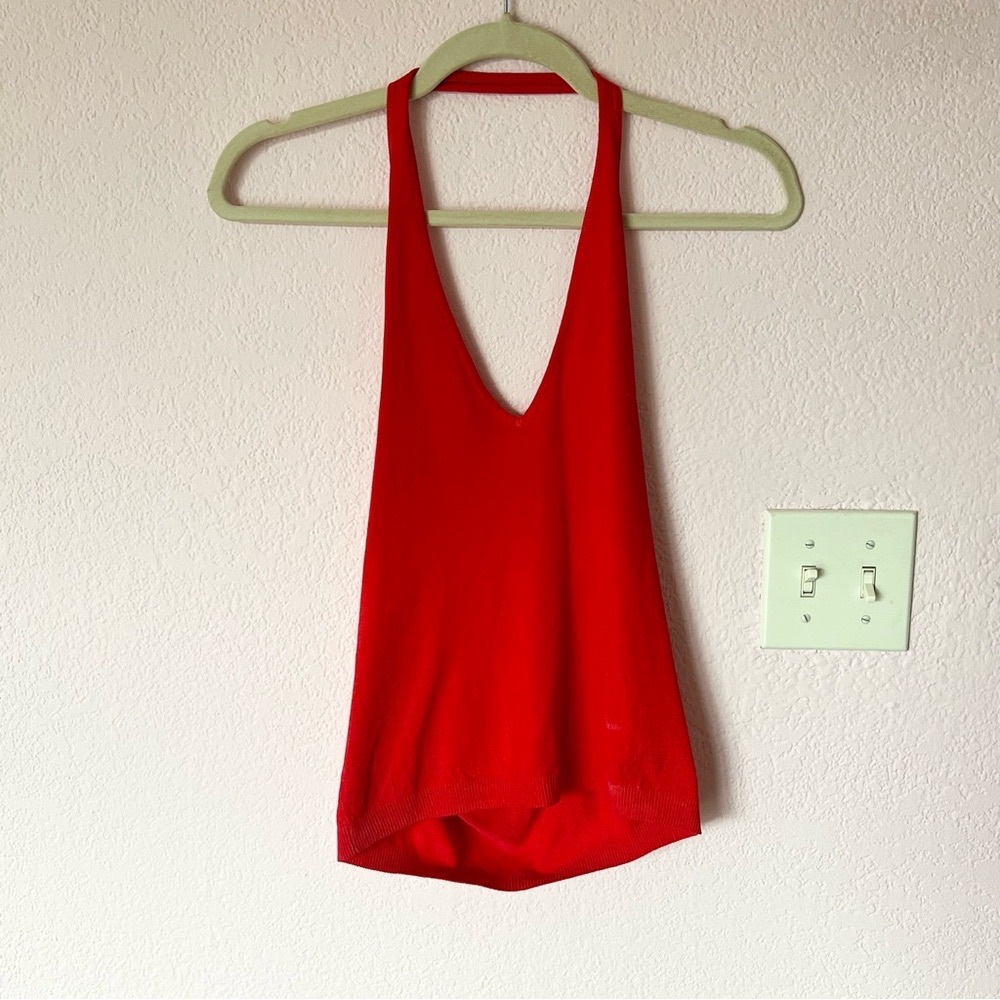 Red Sleeveless Women's Top